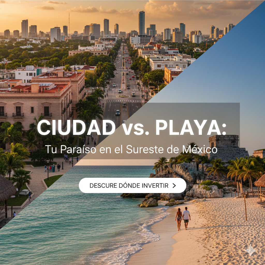 Ciudad vs. playa: Decidiendo tu próximo paraíso en el sureste de México