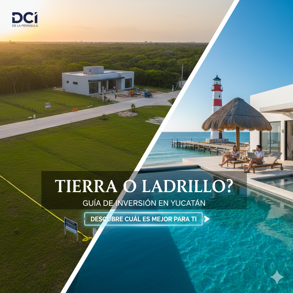 ¿Tierra o Ladrillo? Guía estratégica para invertir en Yucatán